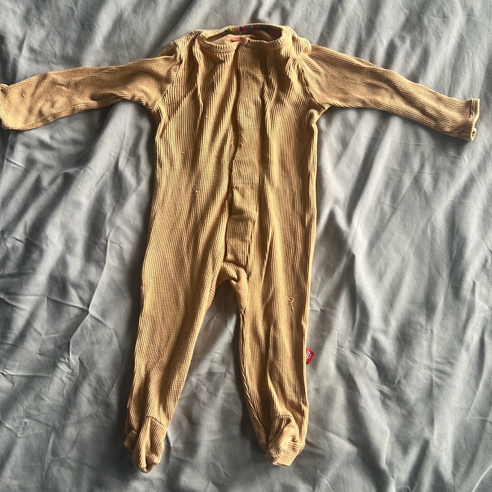 Camel magnetic me onesie
